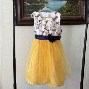 Blue and Yellow Dress